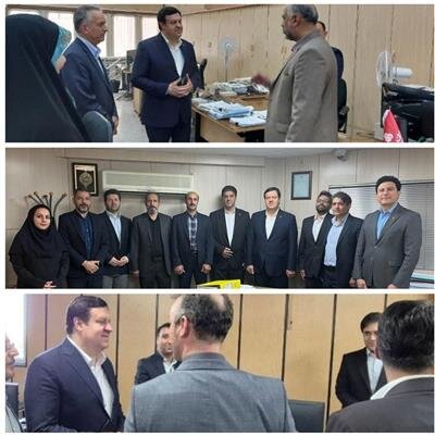 بازدید مدیرعامل بانک ملت از چند شعبه و واحد ستادی در تهران