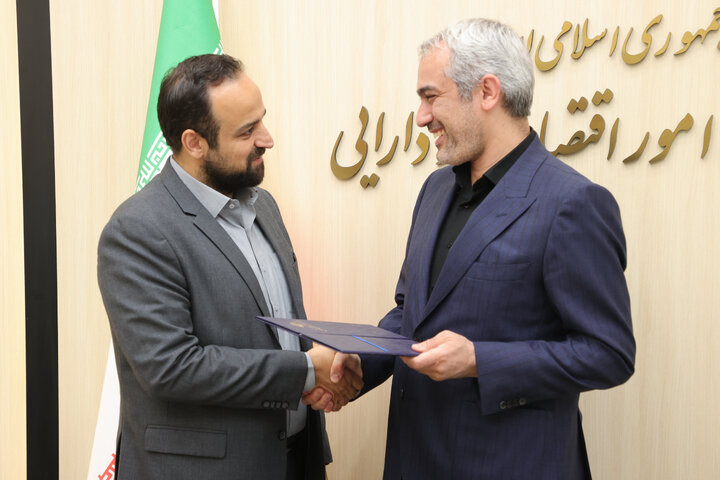 مراسم تکریم و معارفه سرپرست مرکز روابط عمومی و اطلاع رسانی وزارت اقتصاد