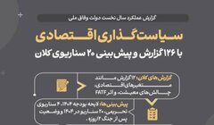 سیاست گذاری اقتصادی با ۱۲۶ گزارش و پیش بینی ۲۰ سناریوی کلان