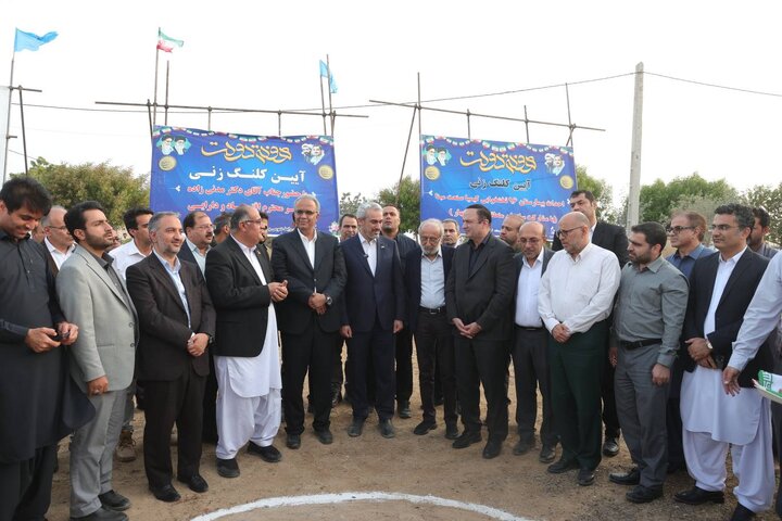 آیین کلنگ زنی بیمارستان‌۹۶‌ تختخوابی کیمیا صنعت مبنا