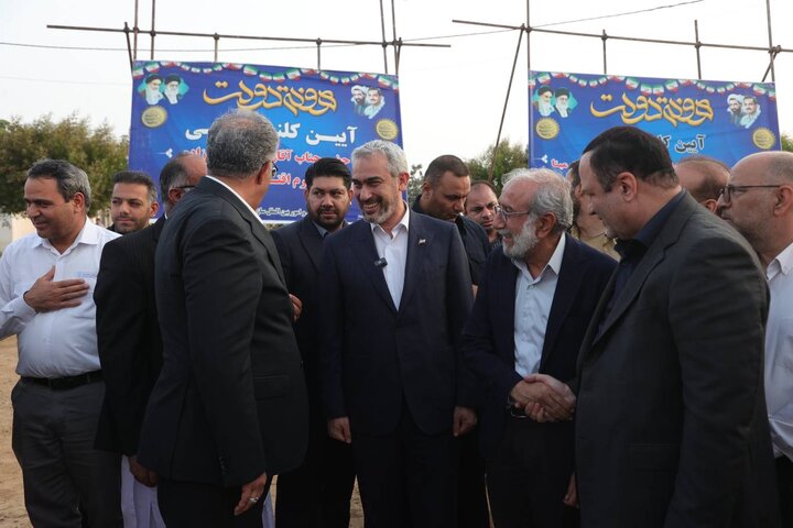 آیین کلنگ زنی بیمارستان‌۹۶‌ تختخوابی کیمیا صنعت مبنا