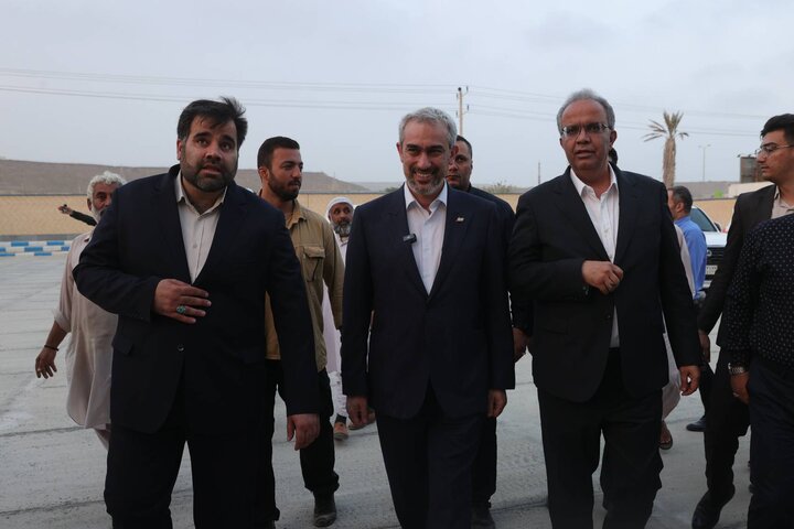 آیین افتتاح مجتمع آموزشی ۱۲ کلاسه "ایران ما" در شهرستان چابهار