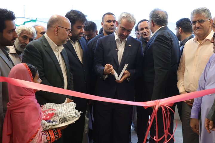 آیین افتتاح مجتمع آموزشی ۱۲ کلاسه "ایران ما" در شهرستان چابهار