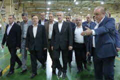 بازدید رئیس سازمان برنامه و بودجه کشور از شهرک صنعتی کاسپین آبیک