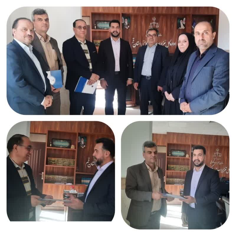 آیین تکریم و معارفه ذیحساب تعزیرات استان قم برگزار شد آیین تکریم و معارفه ذیحساب تعزیرات استان قم برگزار شد