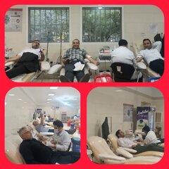 مشارکت کارکنان اداره کل اقتصاد و دارایی قم در سنت حسنه اهدای خون