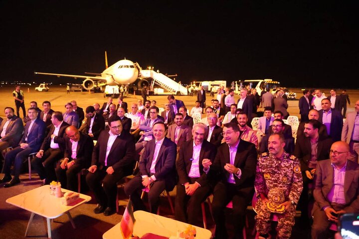 آیین بهره برداری از پروژه های زیر ساختی فرودگاه کیش با حضور وزیر اقتصاد