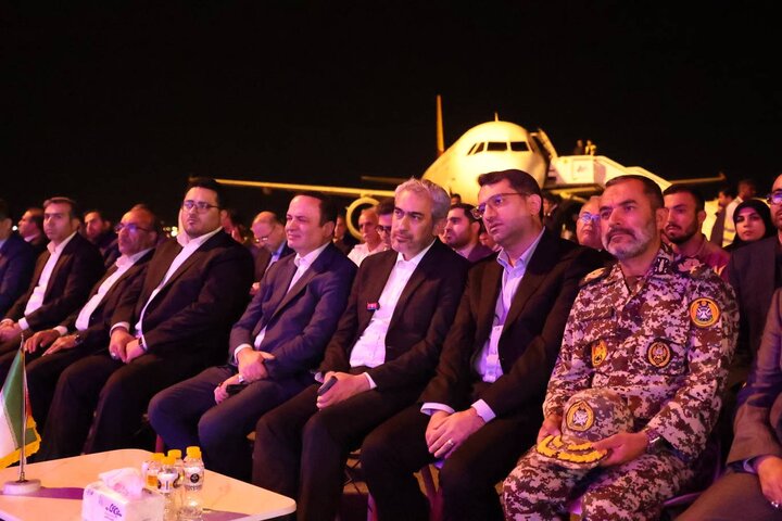 آیین بهره برداری از پروژه های زیر ساختی فرودگاه کیش با حضور وزیر اقتصاد