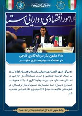 ۳.۵میلیون دلار سرمایه‌گذاری خارجی در صنعت خودروسازی ملایر