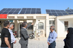 بهره برداری از نیروگاه خورشیدی اداره کل امور اقتصادی و دارایی استان بوشهر