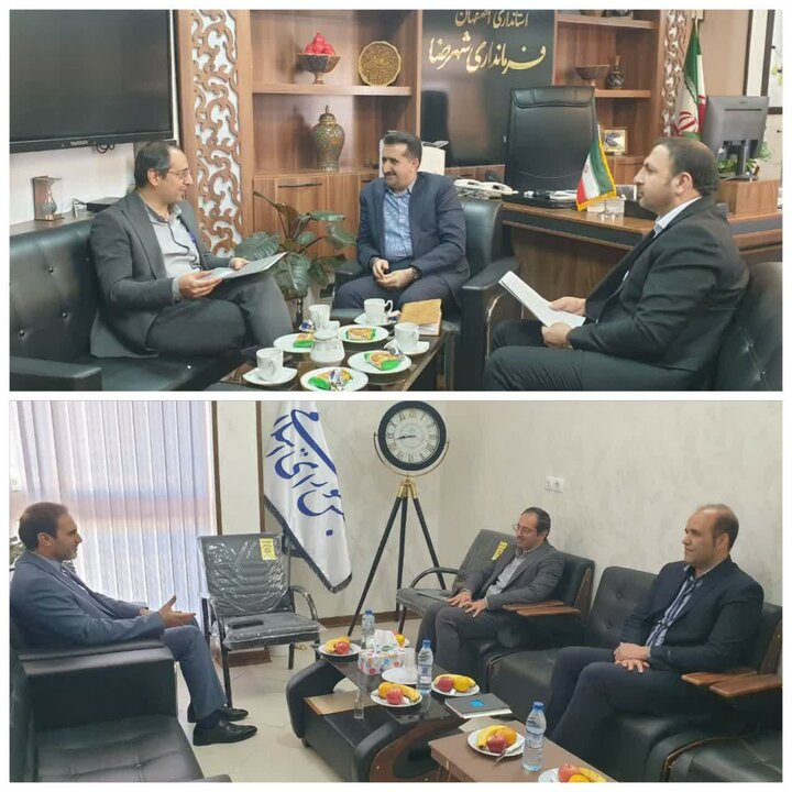 دیدار مدیرکل امور اقتصادی و دارایی استان اصفهان با نماینده مجلس و فرماندار شهرضا