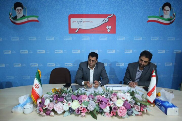 حضور نماینده وزیر اقتصاد در استان همدان در دفتر روزنامه سپهر غرب