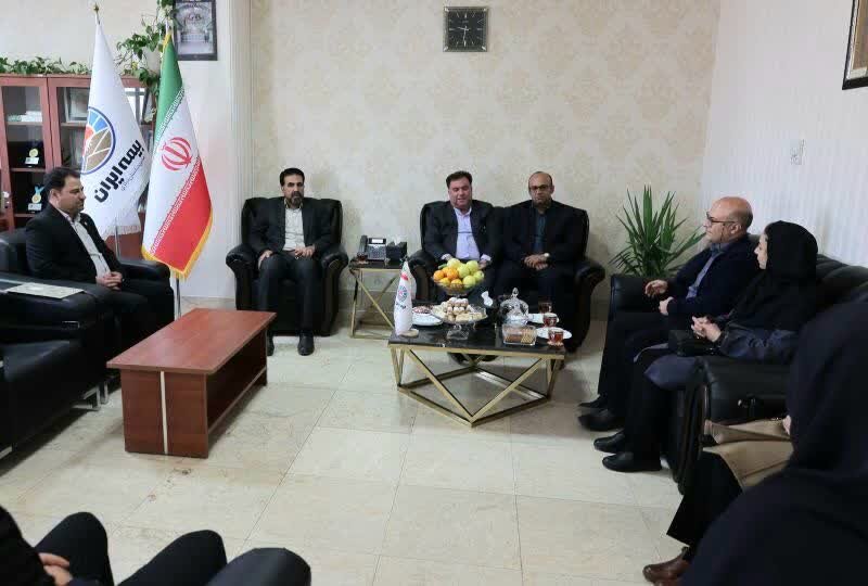 دیدار مدیرکل امور اقتصادی و دارایی استان مرکزی با مدیرکل بیمه ایران در استان