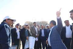 بازدید ذیحسابان دستگاه‌های اجرایی استان خراسان رضوی از عملیات احداث سد شوریجه در سرخس