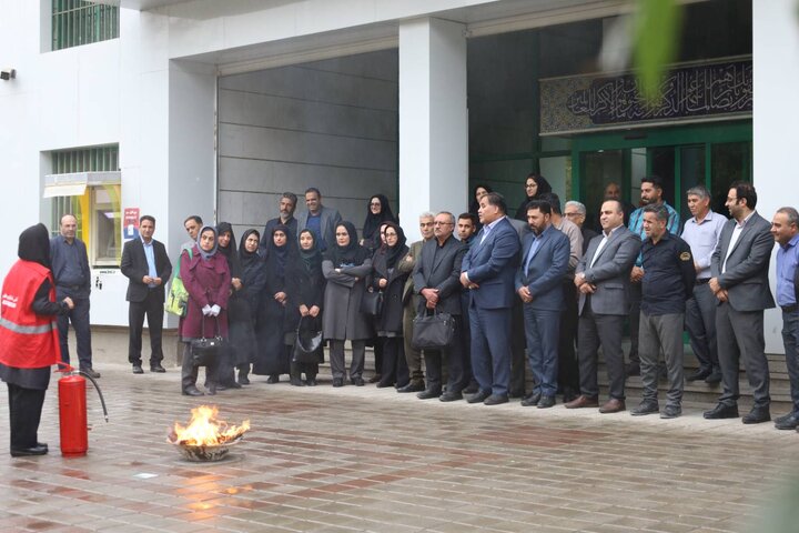 دوره آموزشی حضوری اطفاء حریق و پدافند غیرعامل