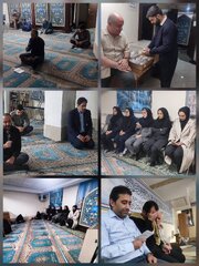 برگزاری مراسم زیارت عاشورا در نمازخانه اداره کل امور اقتصادی و دارایی استان تهران