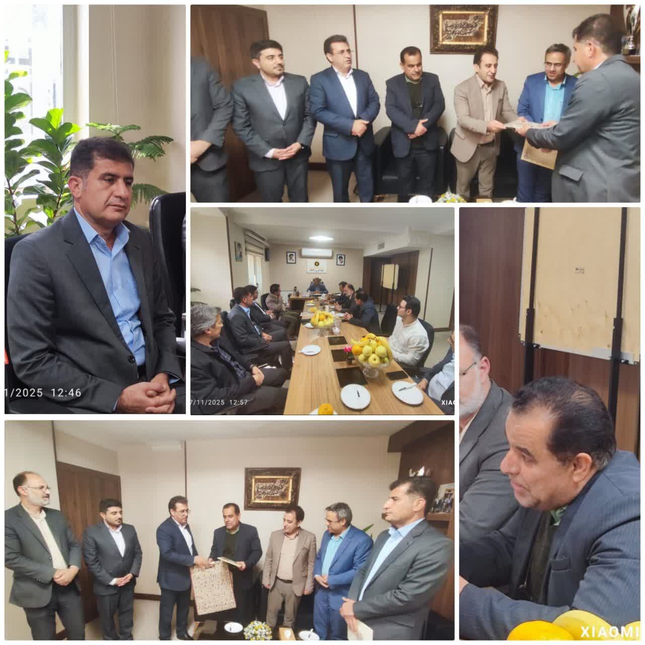 جلسه معارفه ذیحساب جدید شرکت تولید نیروی برق فارس