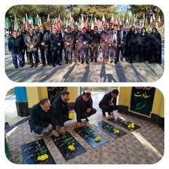 کارکنان امور اقتصاد و دارایی، زائرشهدای مدافع حرم شدند