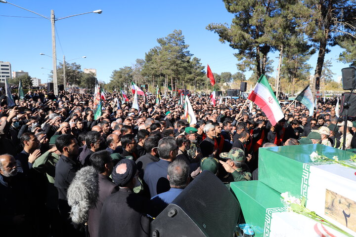 گزارش تصویر مراسم تشییع شهدای گمنام