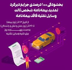 ابلاغ بخشودگی جرایم بیمه‌نامه شخص ثالث به مناسبت روز بیمه