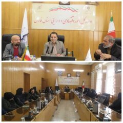 نشست سرپرست اداره‌کل امور اقتصادی و دارایی فارس با بانوان شاغل به مناسبت میلاد حضرت فاطمه(س) و روز زن