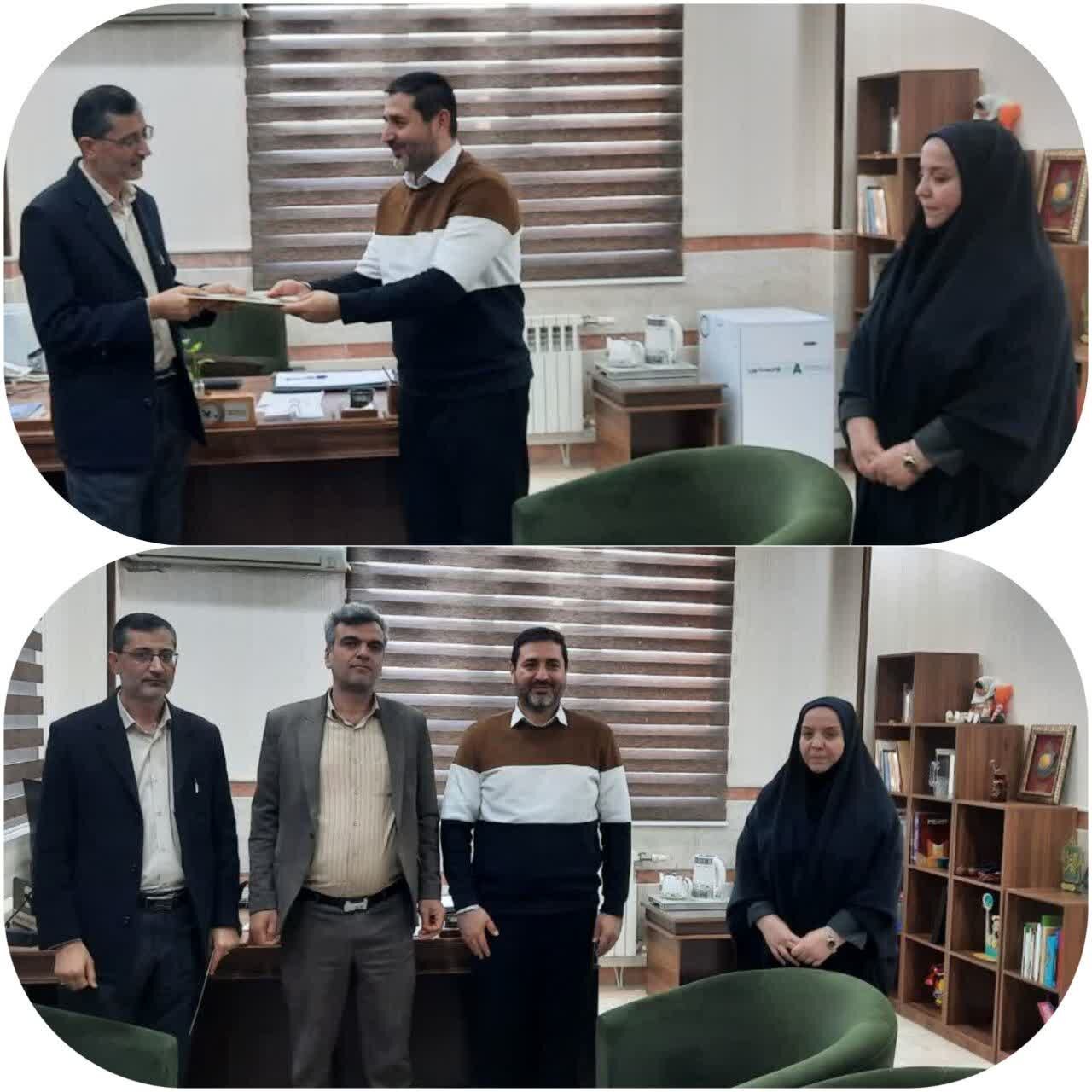 آئین تکریم و معارفه عامل ذیحساب کانون پرورش فکری استان قم برگزار شد