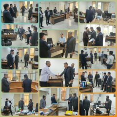 دیدار و بازدید مدیرکل محترم امور اقتصادی و دارایی خوزستان با کارکنان اداره کل