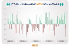 بیش‌ترین درصد رشد شاخص در سال ۱۴۰۴ رقم خورد
