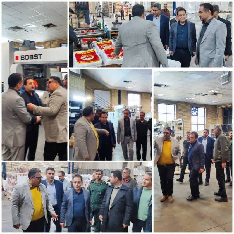 بازدید سرپرست اداره کل امور اقتصادی و دارایی استان فارس شرکت چاپ پارسینه نوین