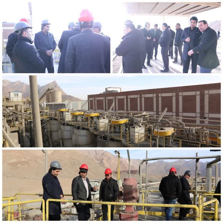 معاون وزیر اقتصاد از مجتمع معدنی سرب و روی مهدی آباد مهریز بازدید کرد