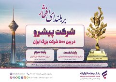 درخشش بانک رفاه کارگران در رتبه‌بندی ۵۰۰ شرکت بزرگ ایران
