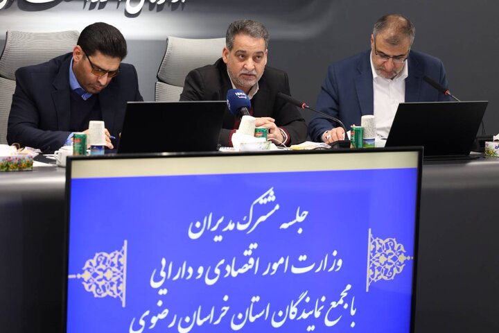 نشست مشترک معاونین وزیر اقتصاد با مجمع نمایندگان استان خراسان رضوی