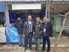 حضور معاون مرکز حراست وزارت اقتصاد جناب اقای عسگری زاده در غرفه اداره کل