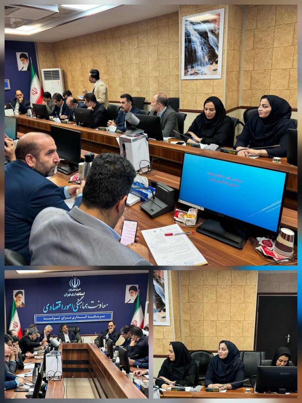 حضور نماینده اداره کل امور اقتصادی و دارایی استان تهران در جلسه کارگروه تسهیل و رفع موانع تولید استان