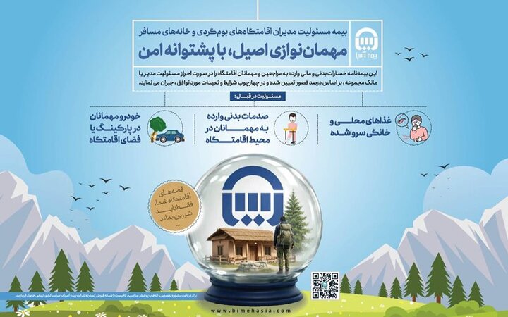 طرح جدید بیمه مسئولیت برای اقامتگاه‌های محلی