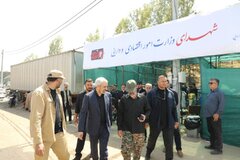 بازدید دکتر مدنی‌زاده از موکب شهدای وزارت اقتصاد