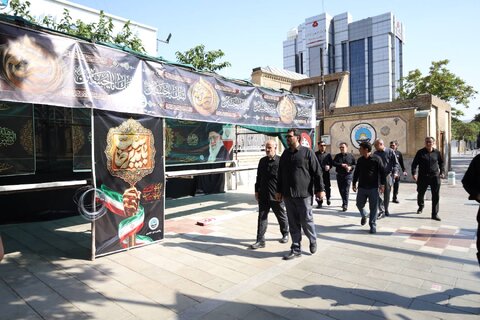بازدید سرزده نماینده وزیر و مدیرکل امور اقتصادی و دارایی از آماده سازی موکب‌های دستگاه‌های تابعه وزارت اقتصاد در خراسان رضوی برای مراسم تشییع رهبر شهید