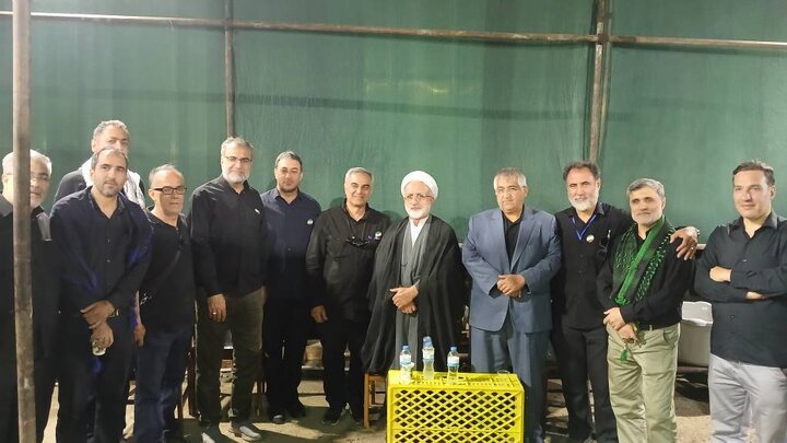 حضور مدیرکل امور اقتصادی و دارایی آذربایجان‌غربی در موکب شهدای وزارت امور اقتصادی و دارایی