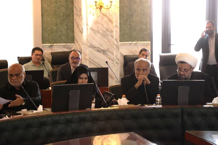 نشست مشترک اعضای کمیسیون اقتصادی مجلس و رییس کل بیمه مرکزی و معاون حقوقی وزیراقتصاد