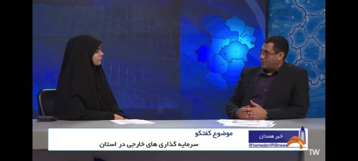 حضور نماینده وزیر اقتصاد در بخش خبری سیمای مرکز همدان