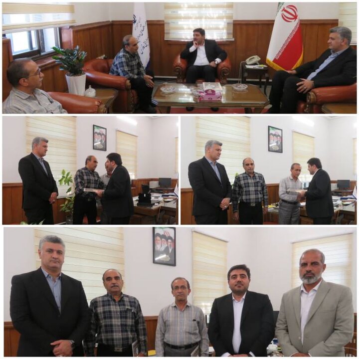 تجلیل مدیرکل امور اقتصادی و دارایی فارس از کارکنان آزاده و جانباز