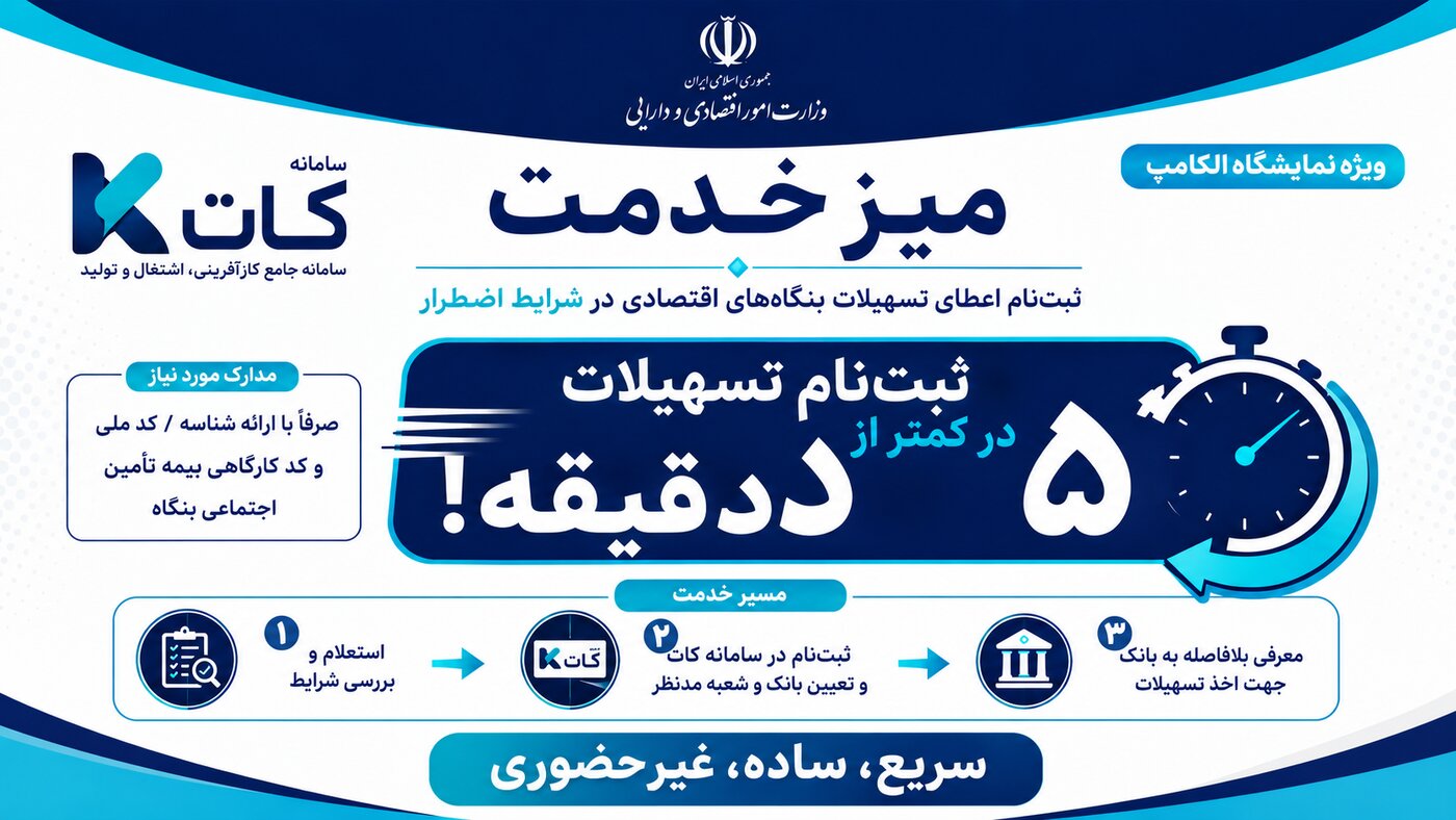 میز خدمت تسهیلات حمایت از اشتغال در شرایط اضطرار