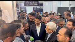 بازدید معاون اول رئیس‌جمهور و وزیر ارتباطات از غرفه وزارت اقتصاد در نمایشگاه الکامپ
