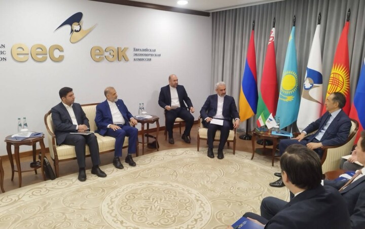 دیدار دکتر مدنی زاده با رئیس هیأت اجرایی کمیسیون اقتصادی اوراسیا