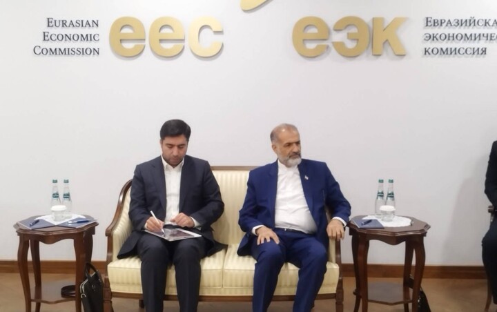 دیدار دکتر مدنی زاده با رئیس هیأت اجرایی کمیسیون اقتصادی اوراسیا
