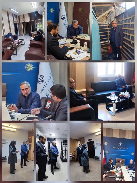 بازدید و نشست‌های مشاور رئیس مرکز حراست در اداره کل امور اقتصادی و دارایی استان مرکزی