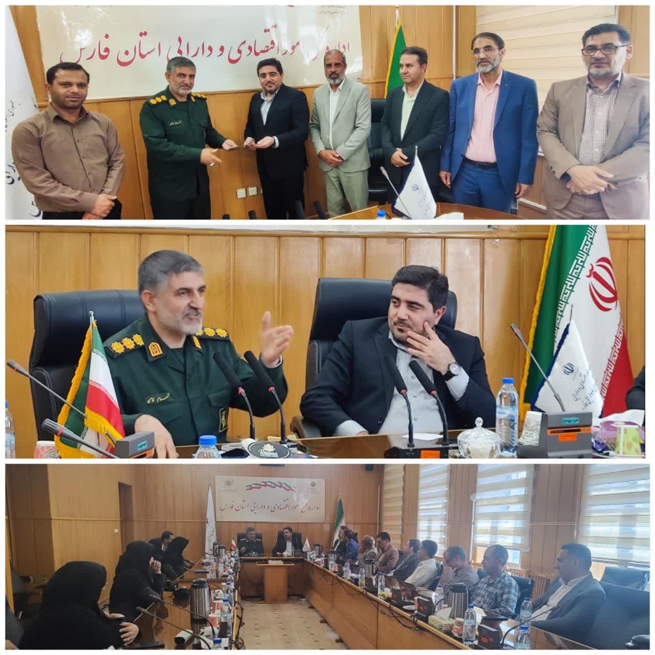 فرمانده جدید پایگاه بسیج اداره کل امور اقتصادی و دارایی فارس معارفه شد