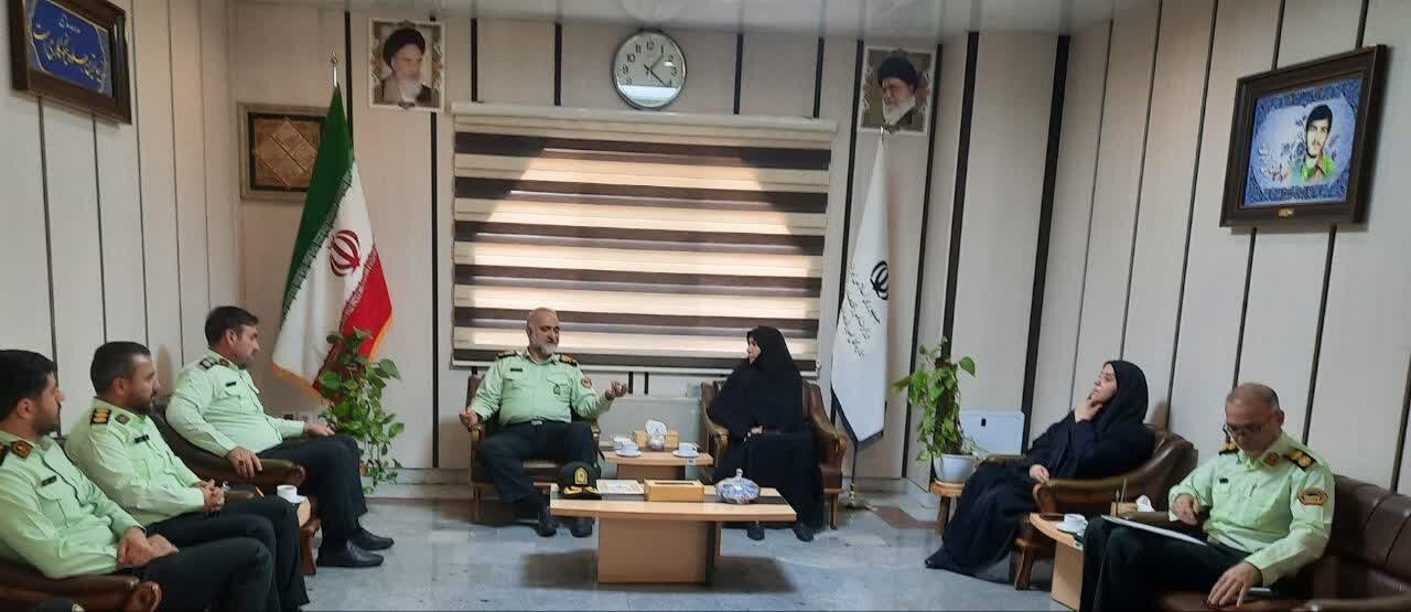 دیدار فرمانده نیروی انتظامی استان با مدیر کل اقتصاد و دارایی