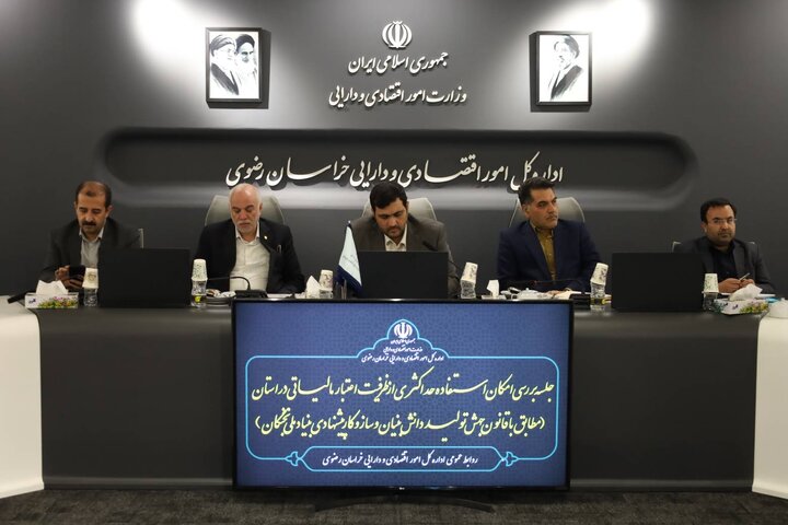 جلسه بررسی امکان استفاده حداکثری از ظرفیت اعتبار مالیاتی در استان