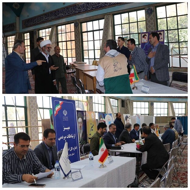 برپایی میز خدمت در مصلی امام خمینی(ره) شهرستان بجنورد